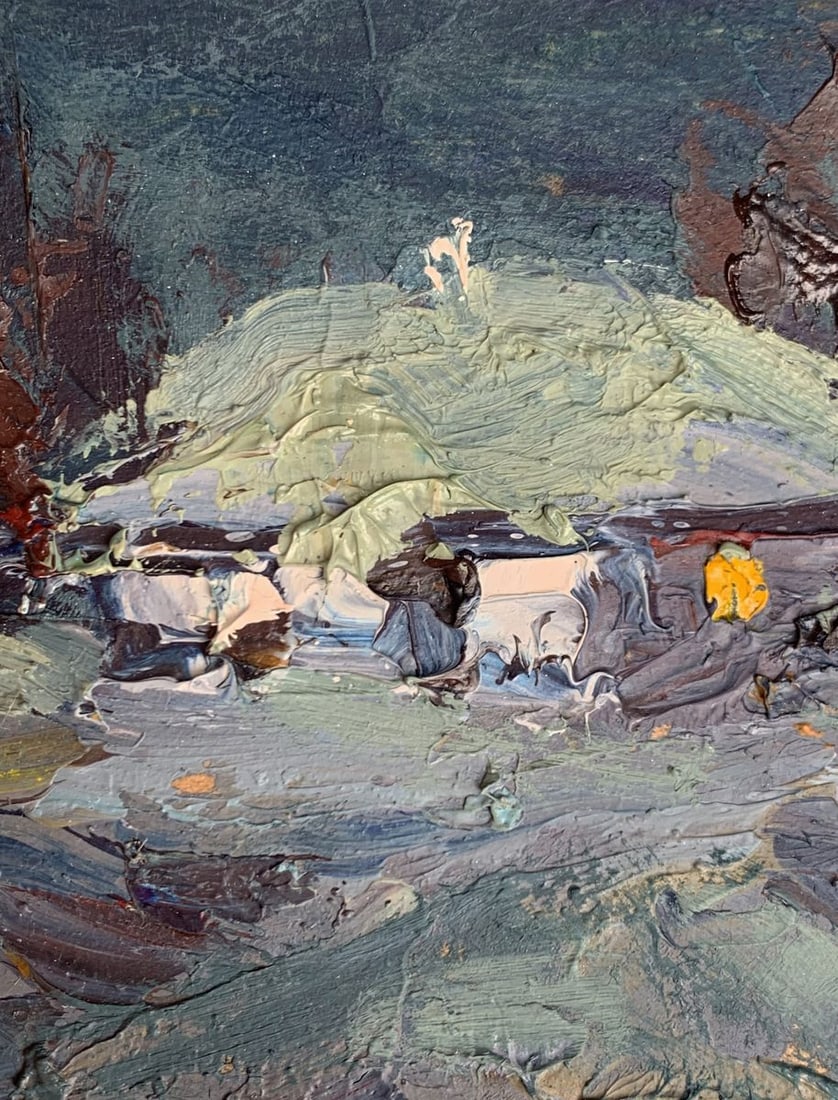 Oil painting Moonlit winter night Alexander Cherednichenko - 10