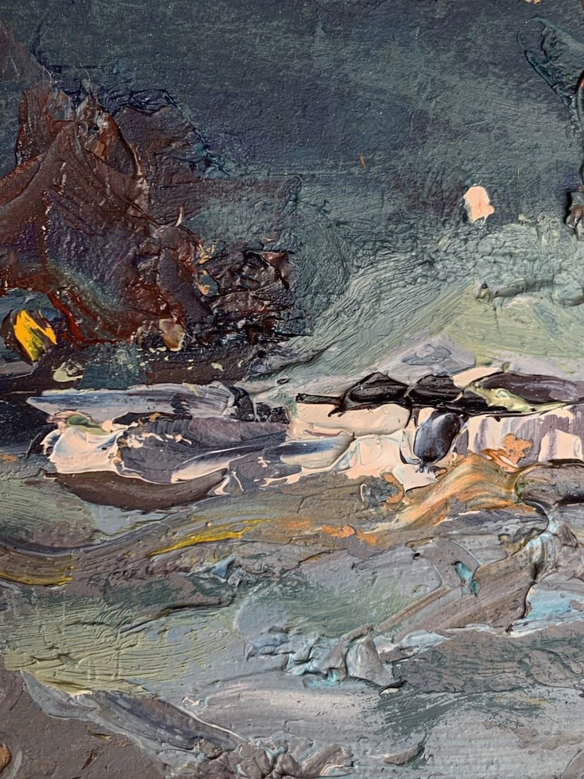 Oil painting Moonlit winter night Alexander Cherednichenko - 5