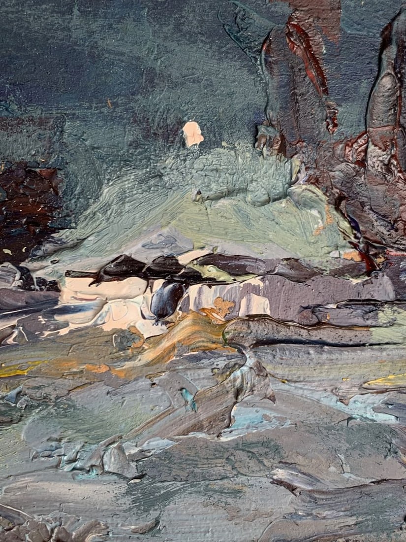 Oil painting Moonlit winter night Alexander Cherednichenko - 6