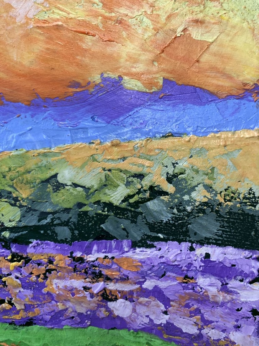 Oil painting Yellow clouds V. Zadorozhnya - 11