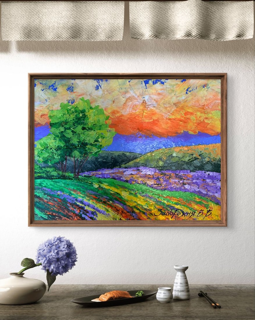 Oil painting Yellow clouds V. Zadorozhnya - 3