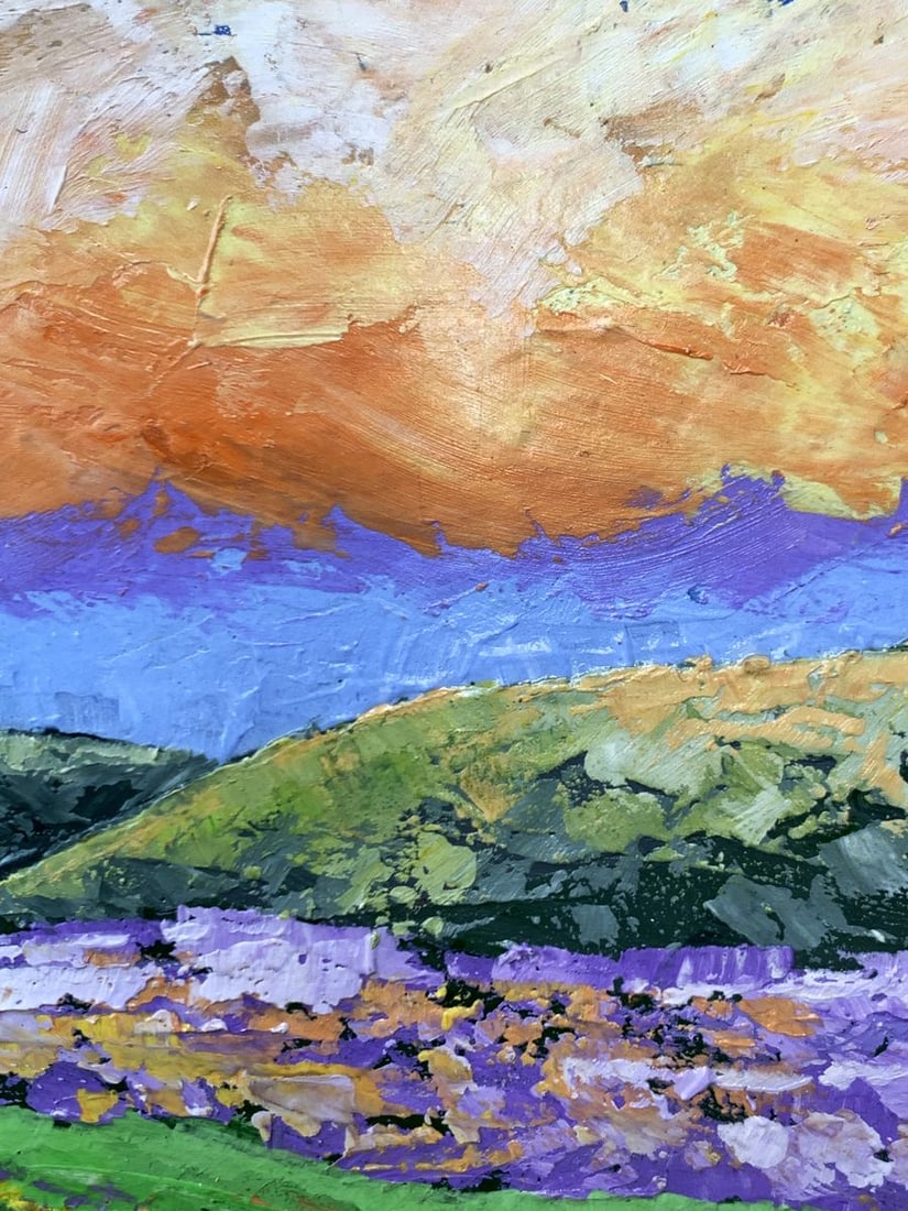 Oil painting Yellow clouds V. Zadorozhnya - 7