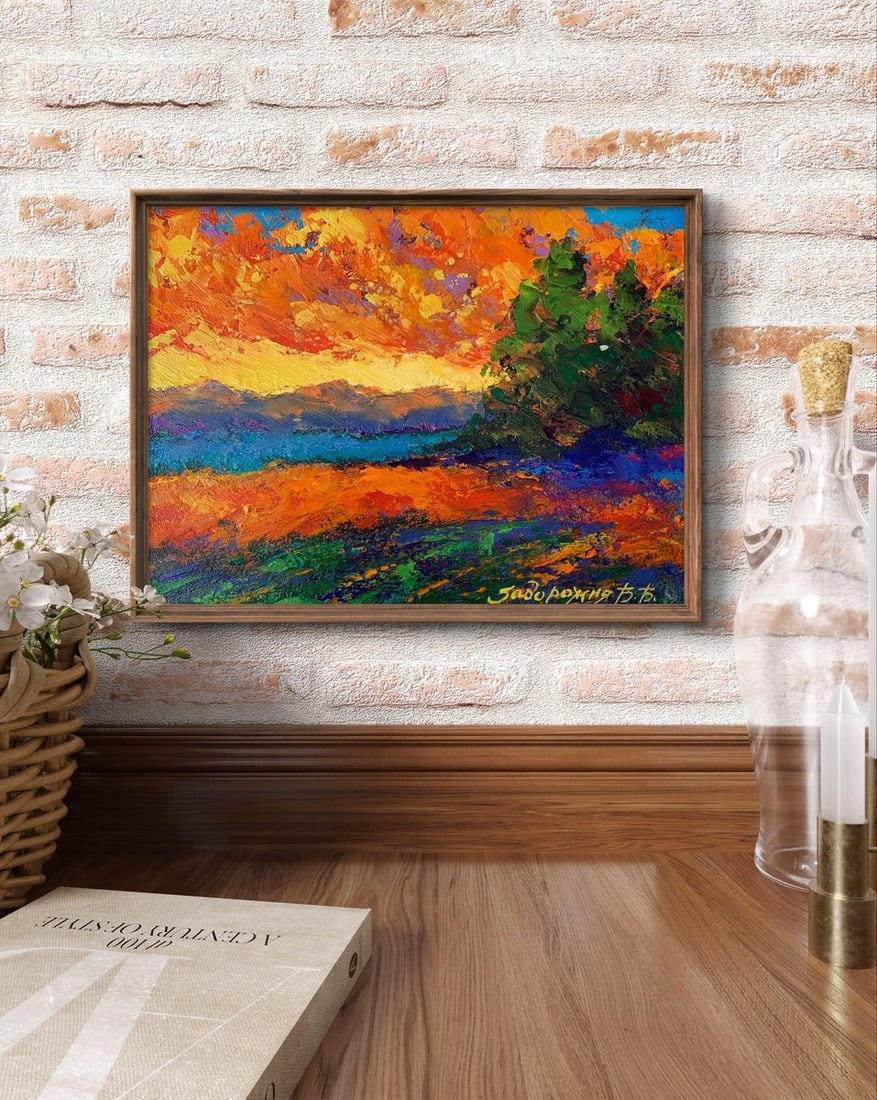 Oil painting Windy evening V. Zadorozhnya - 3