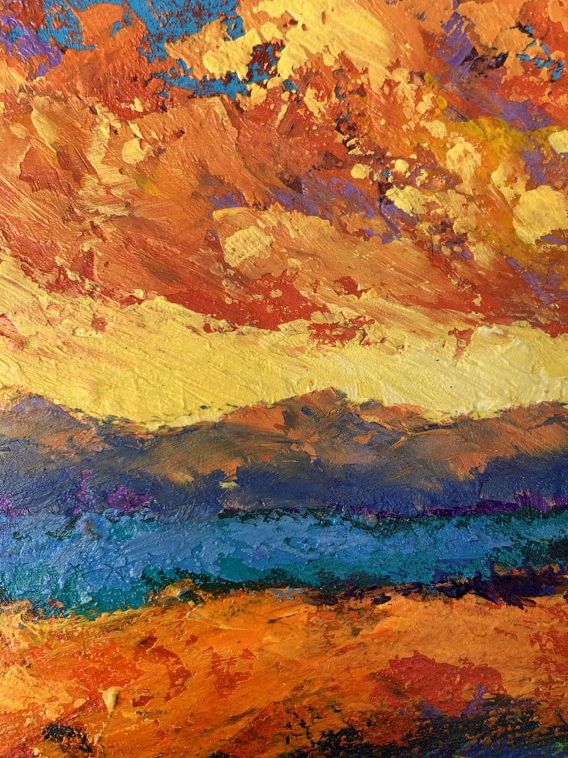 Oil painting Windy evening V. Zadorozhnya - 4