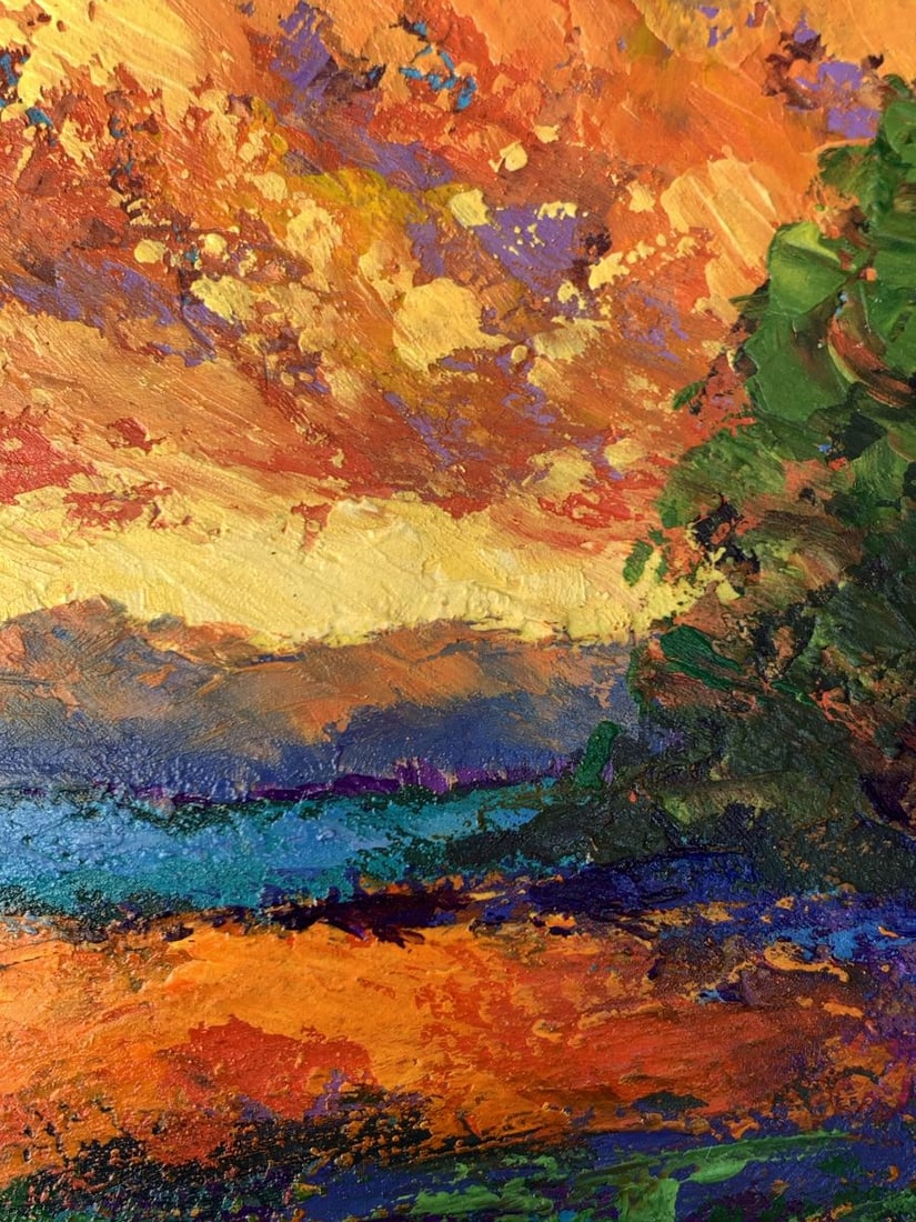 Oil painting Windy evening V. Zadorozhnya - 5