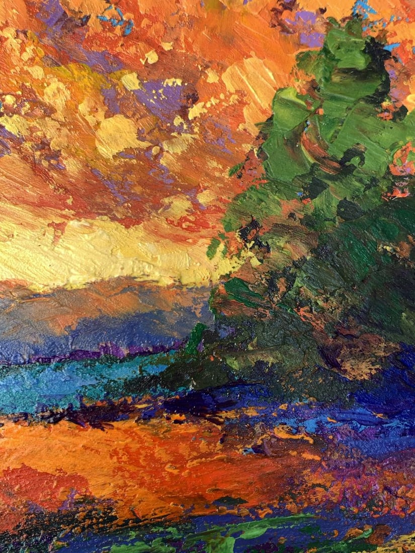 Oil painting Windy evening V. Zadorozhnya - 6