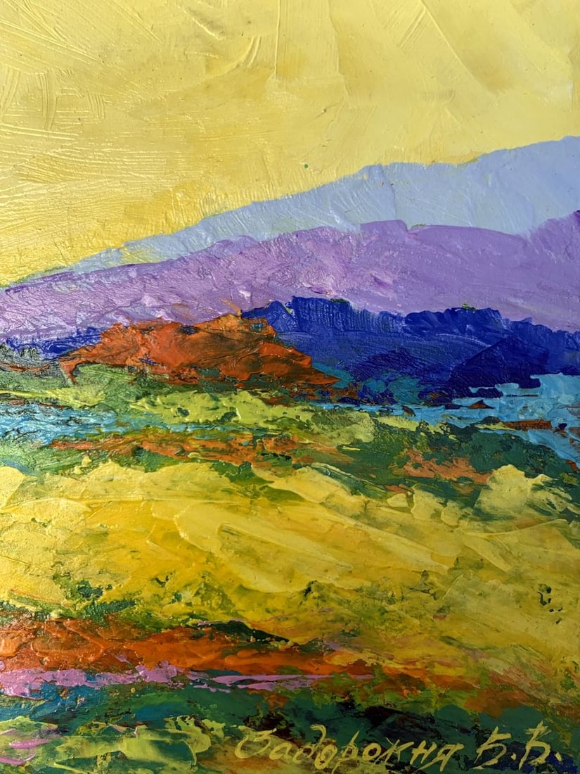 Oil painting Sunset is approaching V. Zadorozhnya - 9