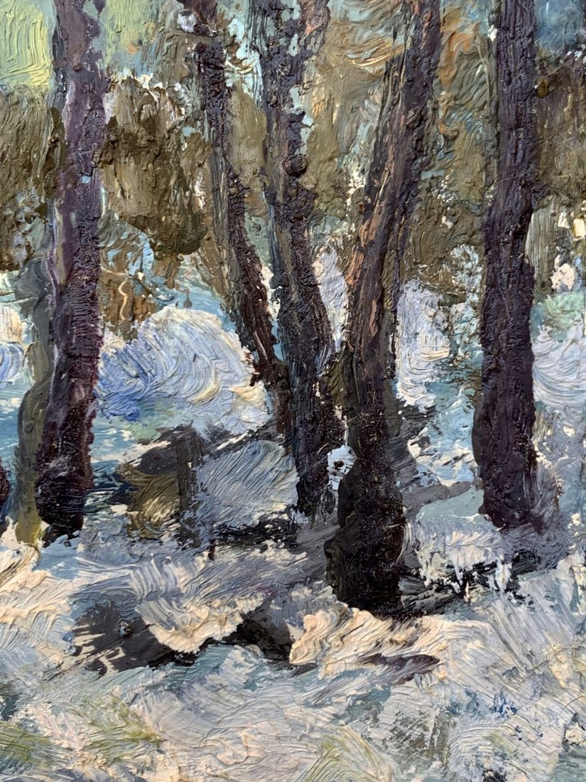 Oil painting Evening sun rays Leonid Maistrenko - 11