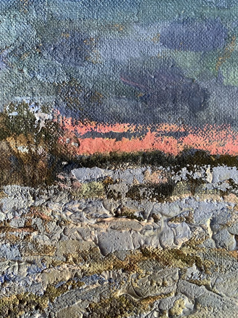 Oil painting Gentle winter sunset Leonid Maistrenko - 10