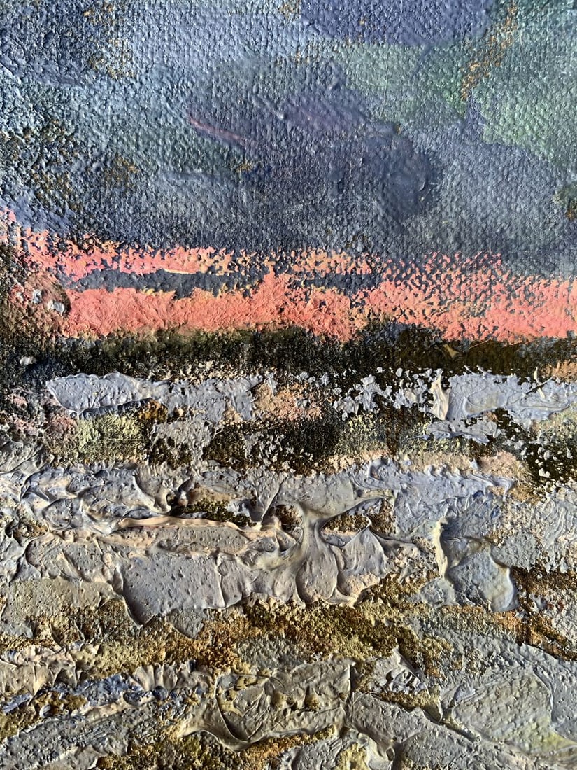Oil painting Gentle winter sunset Leonid Maistrenko - 11