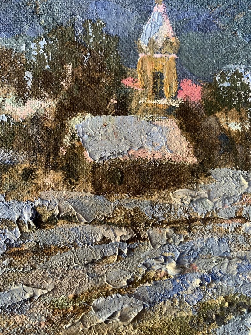 Oil painting Gentle winter sunset Leonid Maistrenko - 5