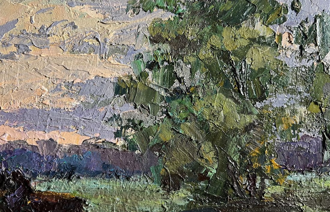 Oil painting Along the country road Boris Serdyuk - 5