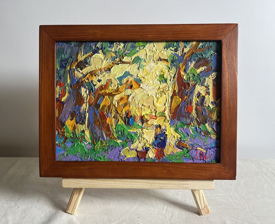 Oil painting Walking in the old park Alex Kalenyuk (1 of 10)