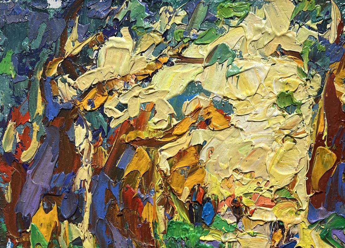 Oil painting Walking in the old park Alex Kalenyuk - 7