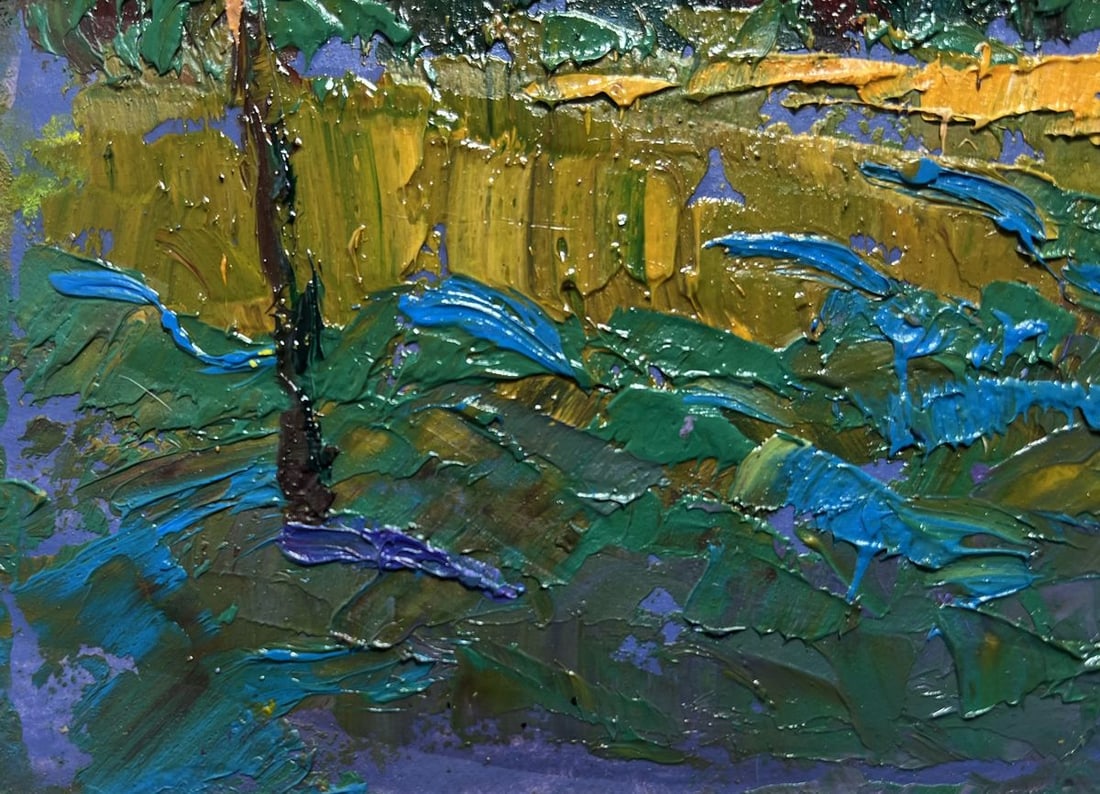 Oil painting Evening rays of the sun Oksana Kalenyuk - 6