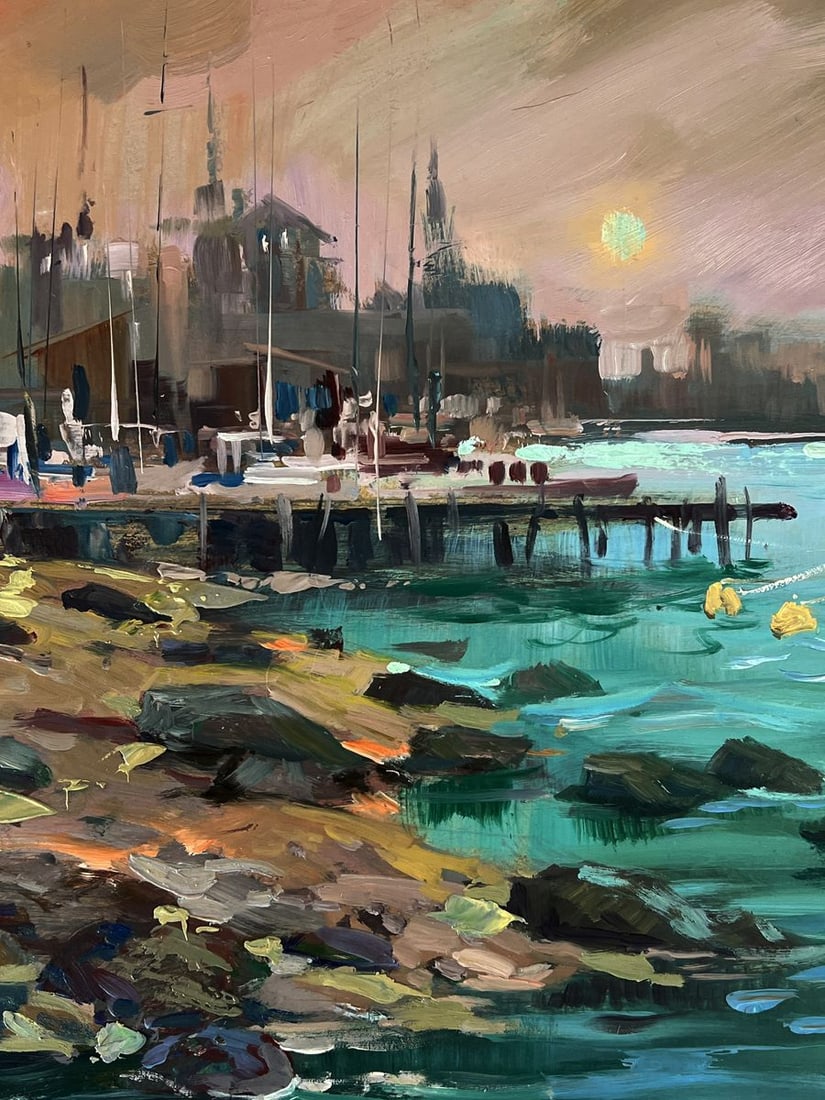 Oil painting Sunset over Venice Yuriy Suprunchuk - 5