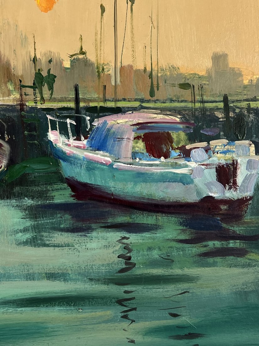 Oil painting Evening Venice Ferry Yuriy Suprunchuk - 10