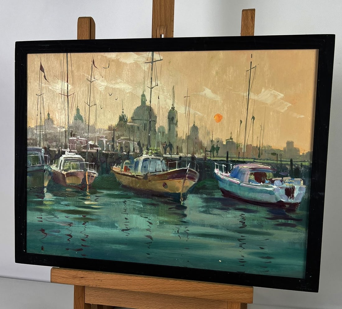 Oil painting Evening Venice Ferry Yuriy Suprunchuk - 2