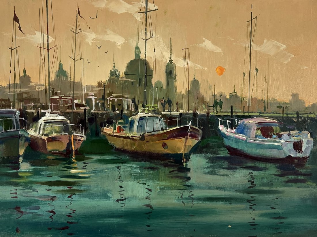 Oil painting Evening Venice Ferry Yuriy Suprunchuk - 3