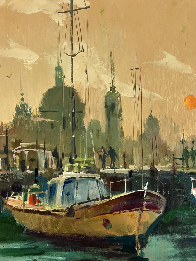 Oil painting Evening Venice Ferry Yuriy Suprunchuk - 7