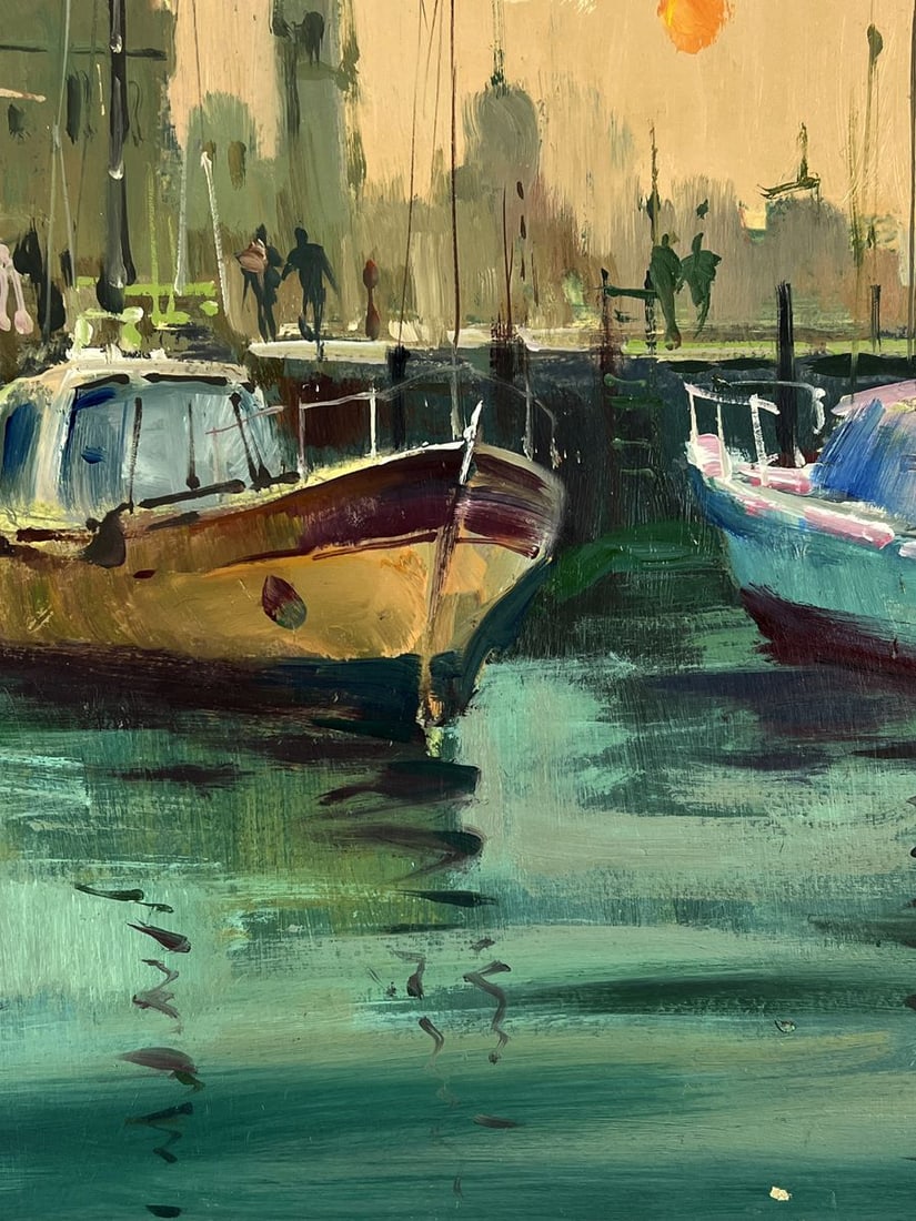 Oil painting Evening Venice Ferry Yuriy Suprunchuk - 8