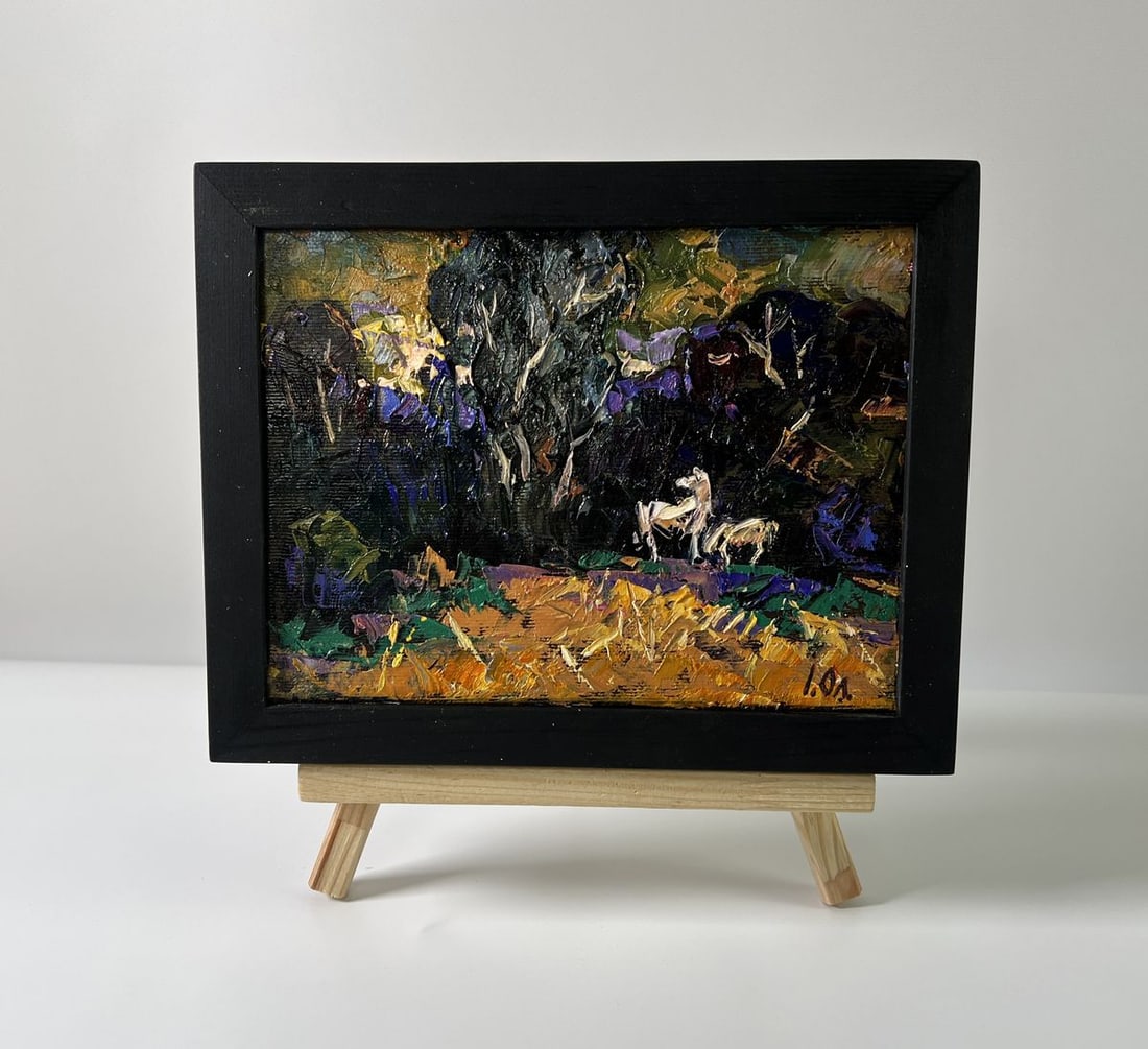 Oil painting In the dark forest Oleksiy Ivanyuk (1 of 8)