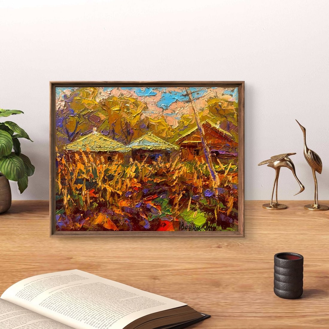 Oil painting The sun sets over the ancestral hill Oleksiy Ivanyuk - 3