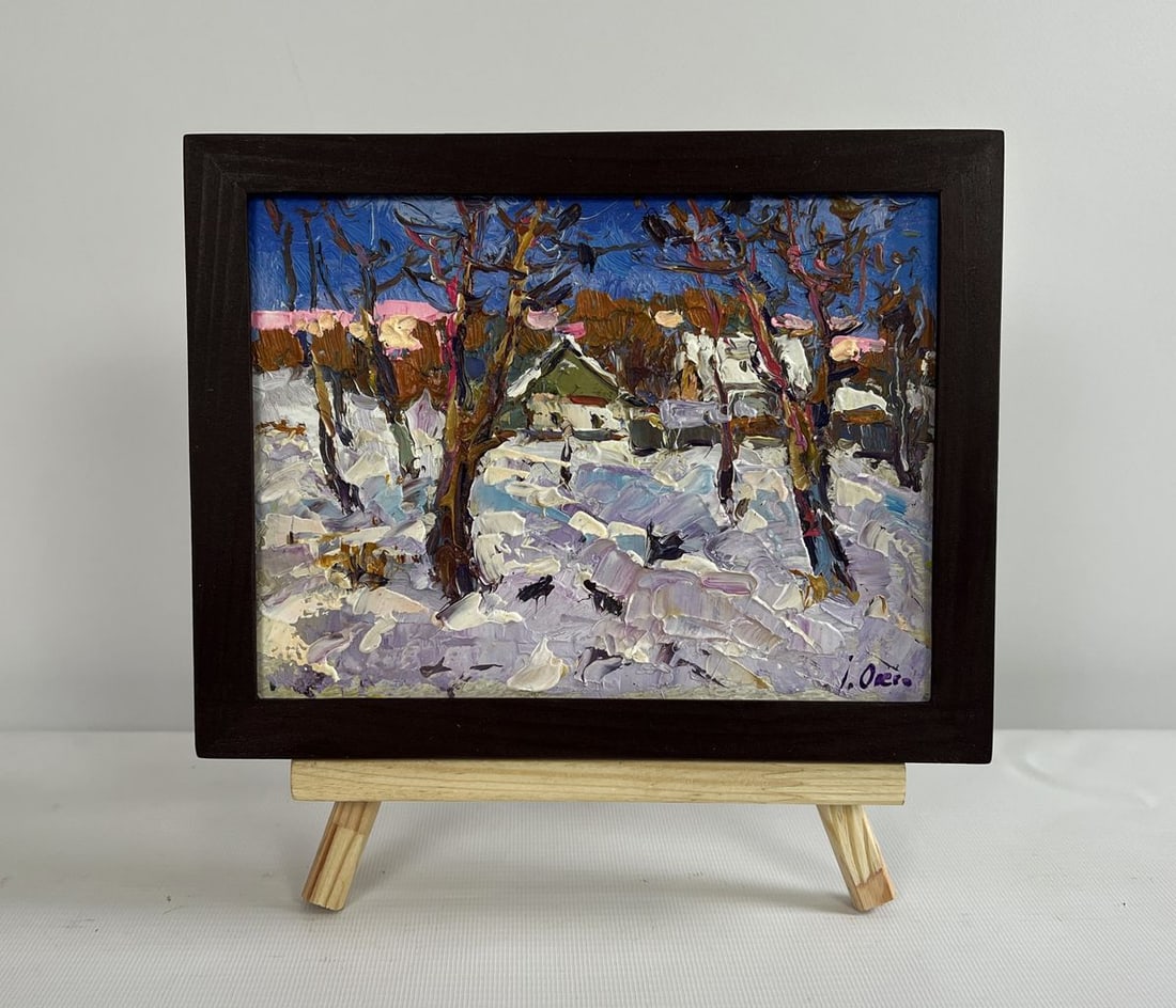Oil painting Crows in the trees Oksana Kalenyuk (1 of 8)