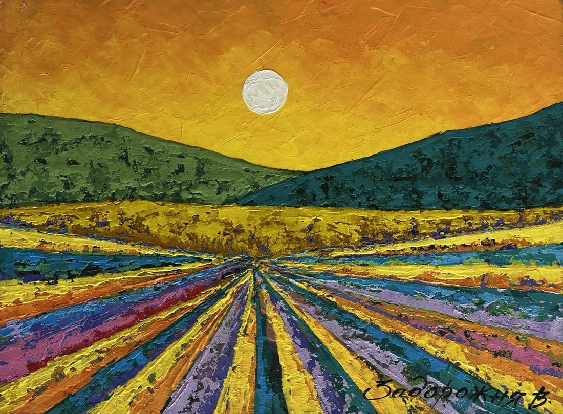 Oil painting A fleeting memory of sunset V. Zadorozhnya - 3