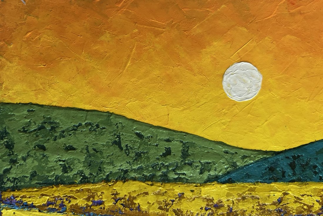 Oil painting A fleeting memory of sunset V. Zadorozhnya - 5
