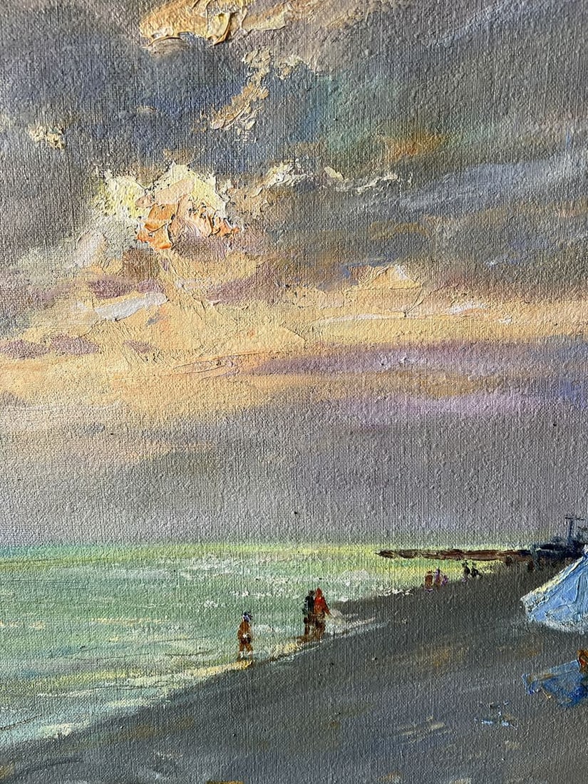 Oil painting Evening at sea V. Mishurovsky - 6