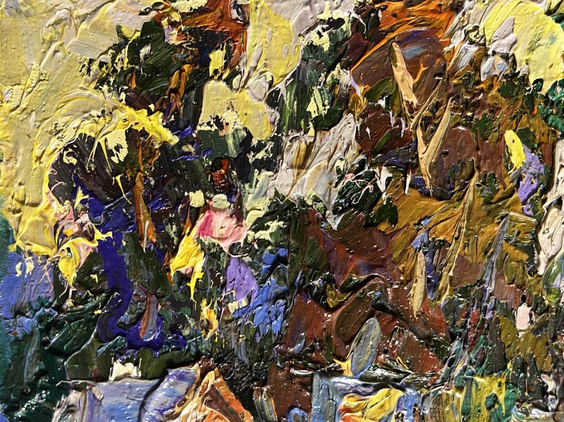 Oil painting Corn fields in the village Alex Kalenyuk - 6