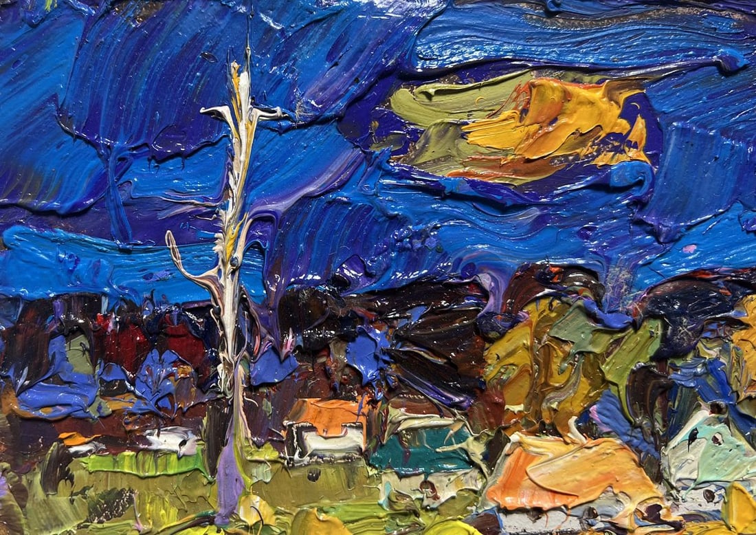 Oil painting Village fields Alex Kalenyuk - 4