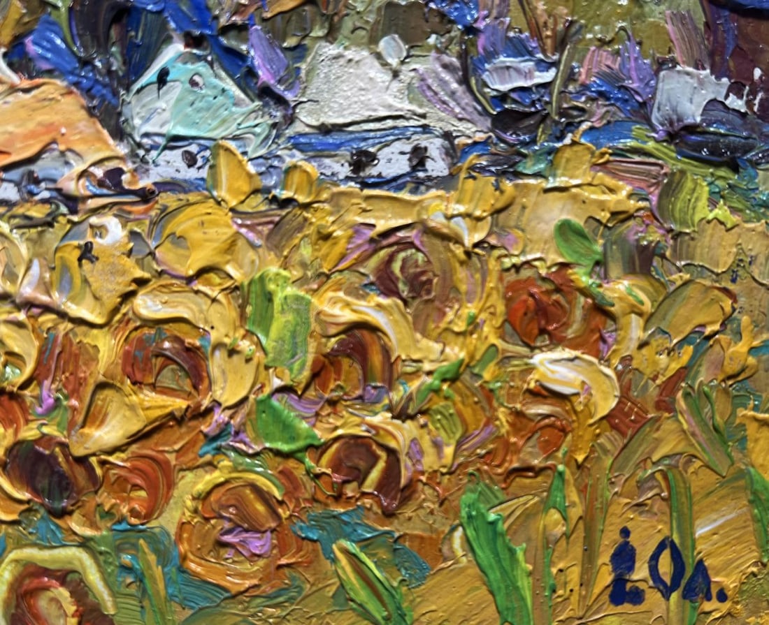 Oil painting Village fields Alex Kalenyuk - 9