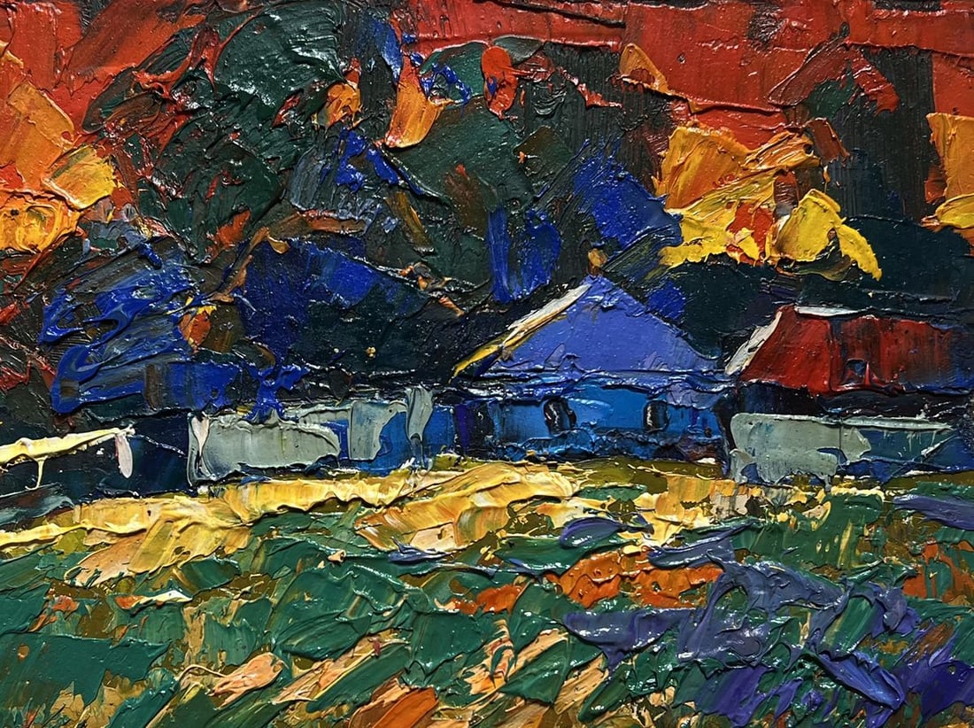 Oil painting Amazing evening sunset Oksana Kalenyuk - 8