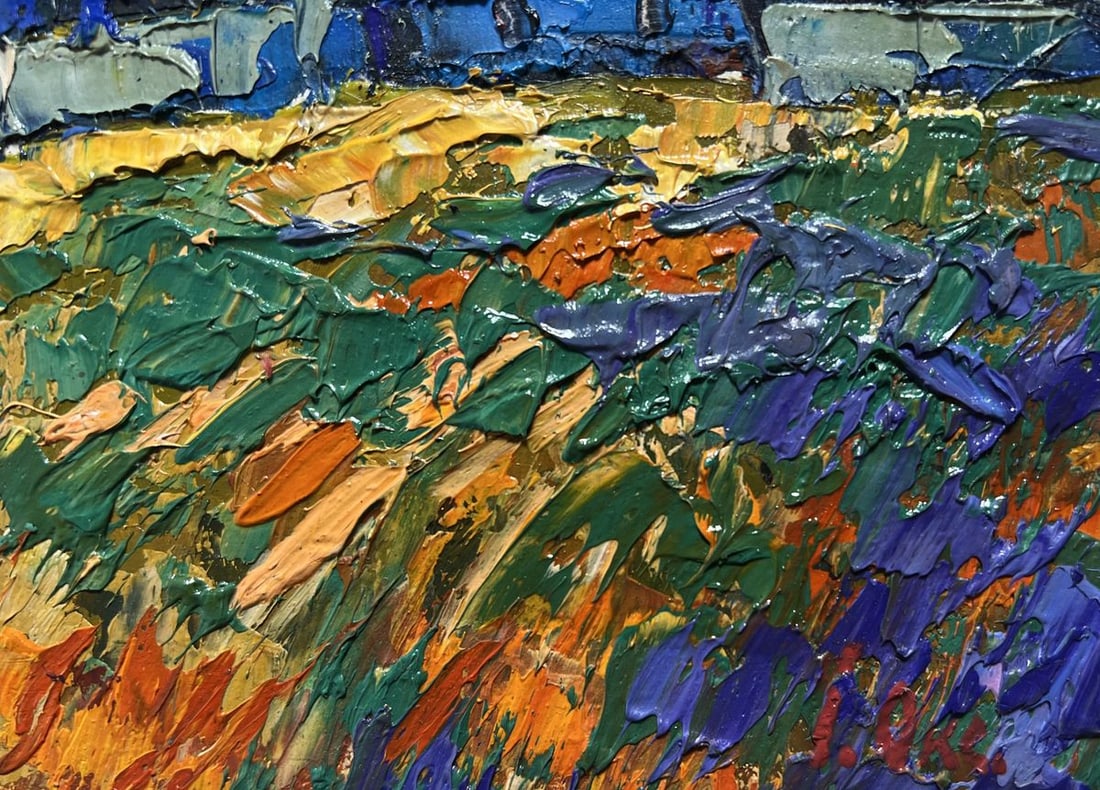 Oil painting Amazing evening sunset Oksana Kalenyuk - 9