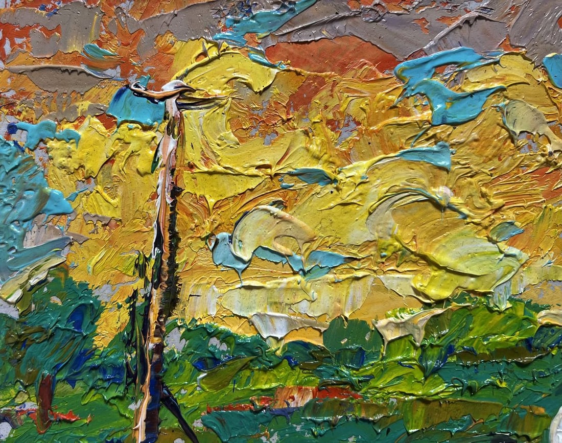 Oil painting Watch the bright sunset Alex Kalenyuk - 4