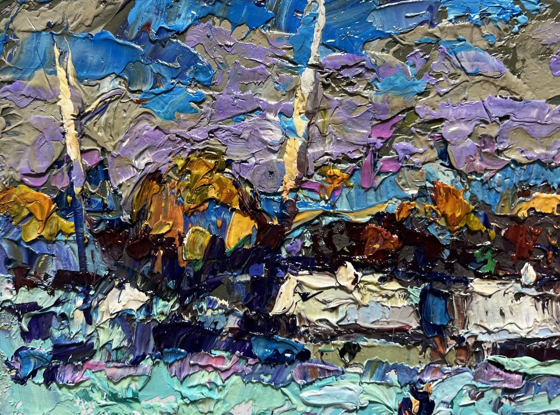 Oil painting To the house Alex Kalenyuk - 6
