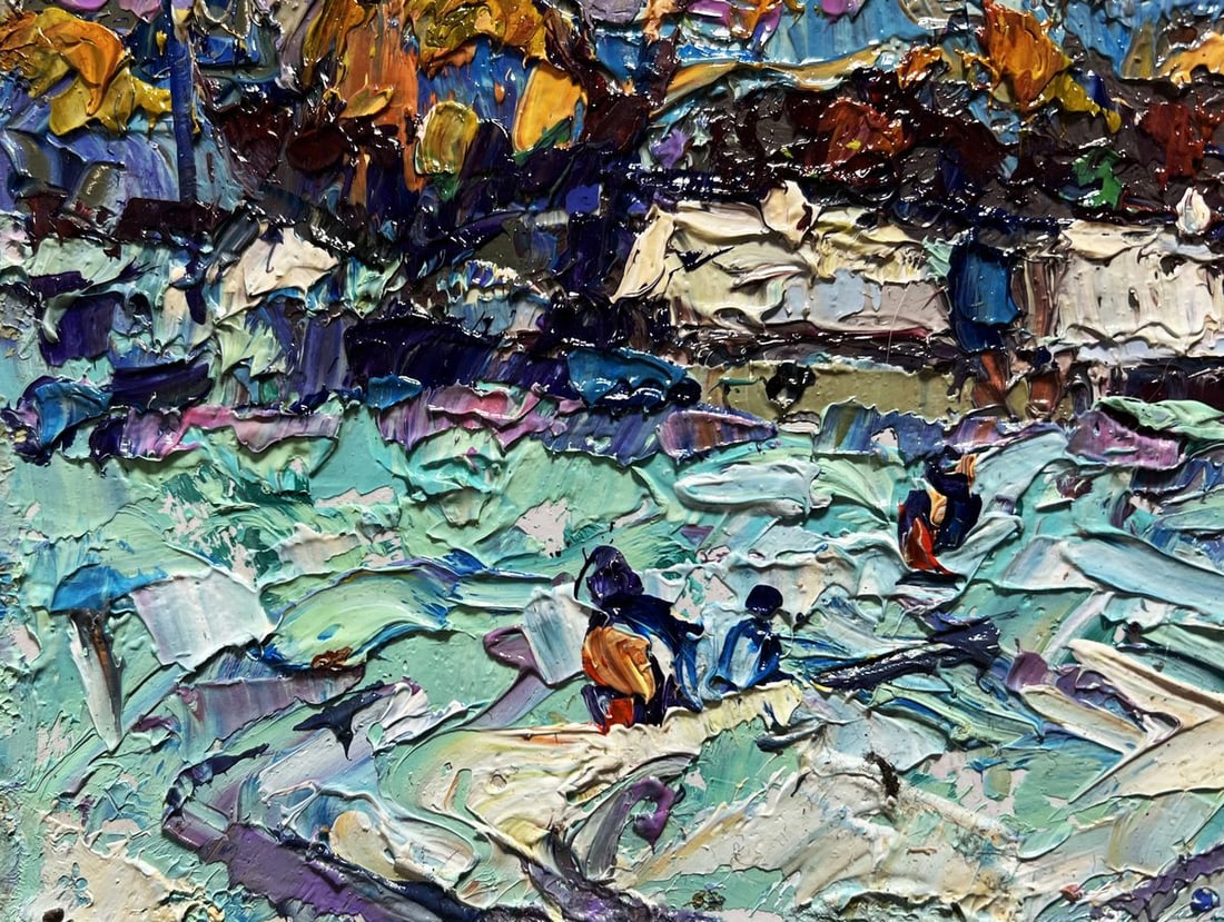 Oil painting To the house Alex Kalenyuk - 7