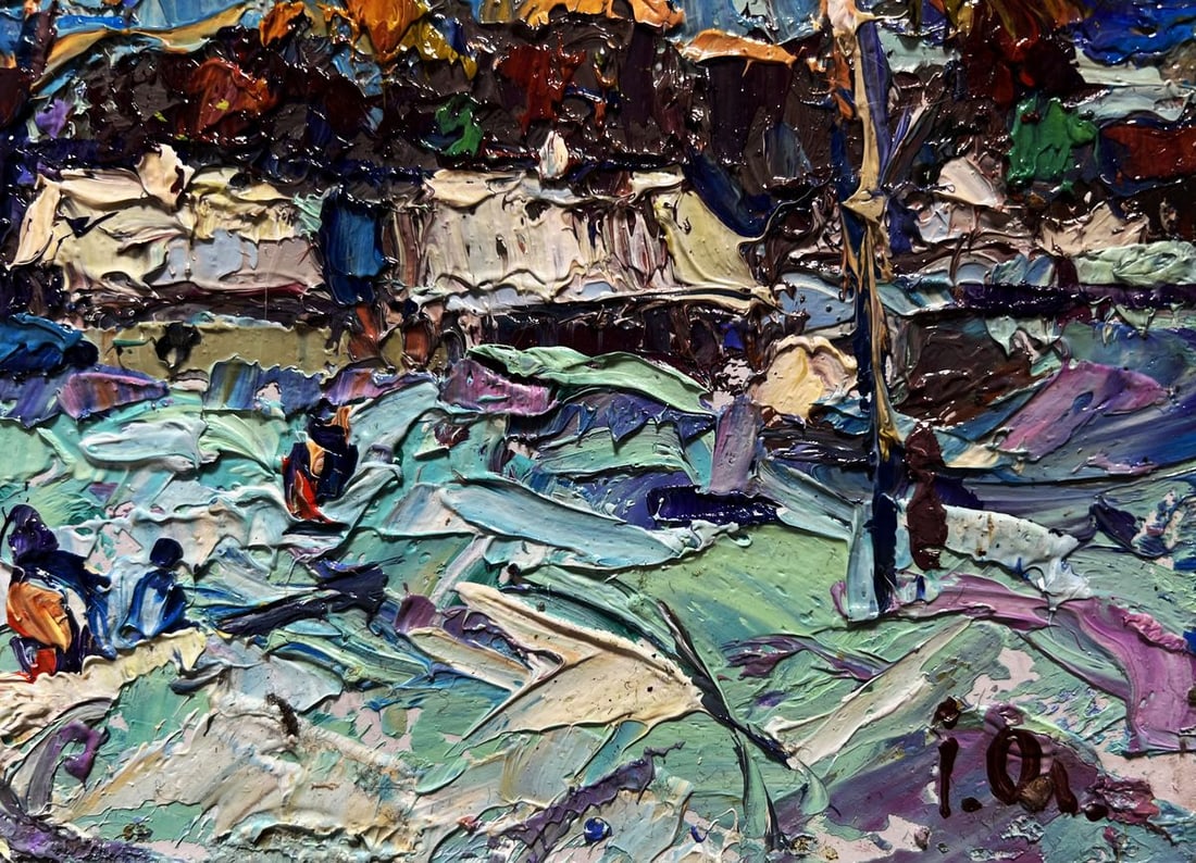 Oil painting To the house Alex Kalenyuk - 8