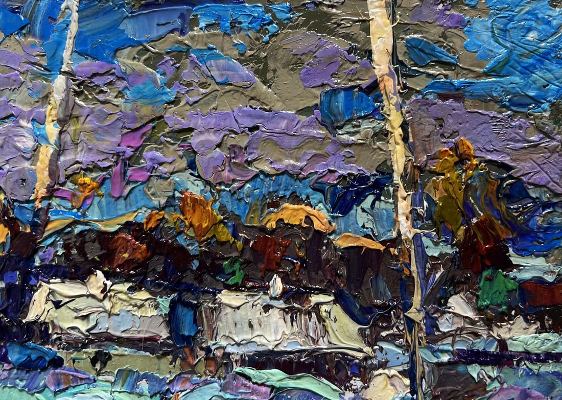 Oil painting To the house Alex Kalenyuk - 9
