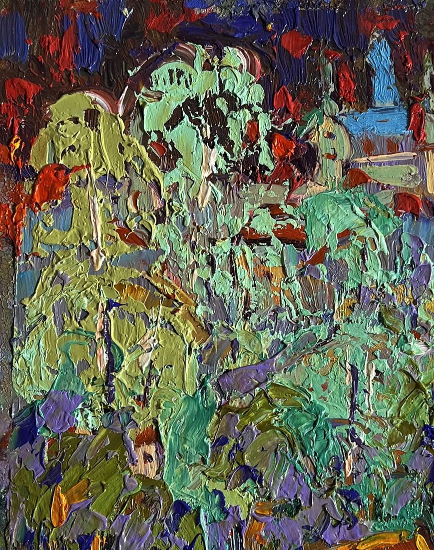 Oil painting City after the rain Alex Kalenyuk - 7