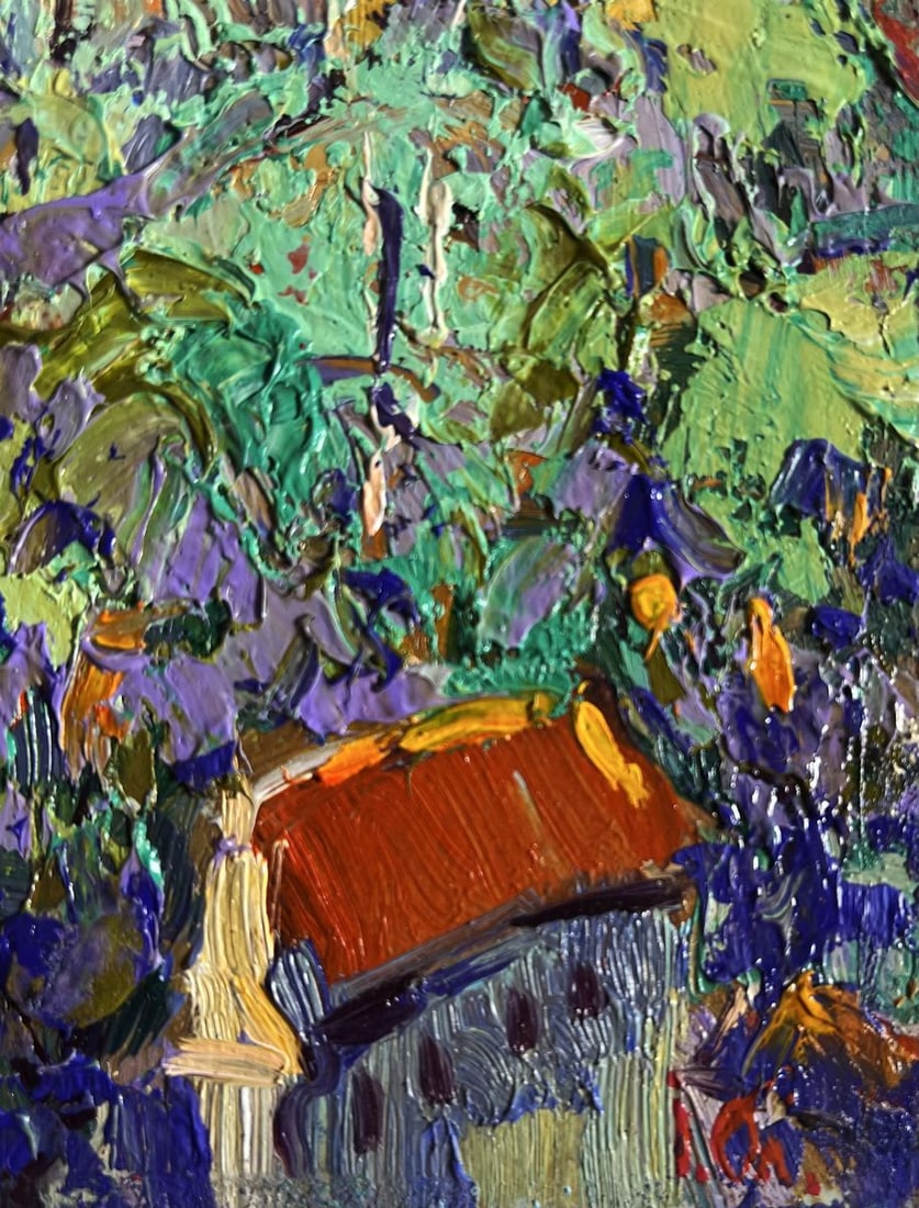 Oil painting City after the rain Alex Kalenyuk - 9