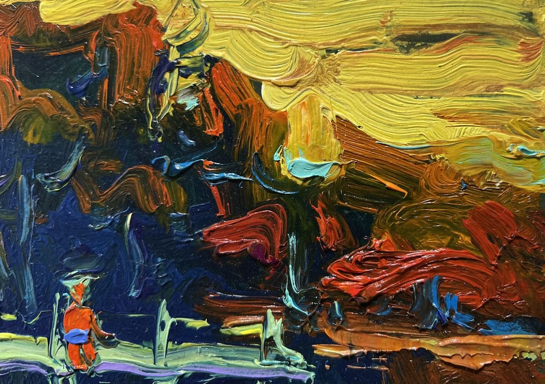 Oil painting The last rays of the sun Oksana Kalenyuk - 6