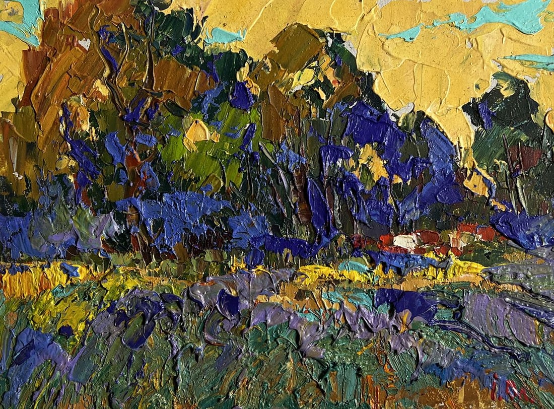 Oil painting Golden autumn evening Alex Kalenyuk - 3