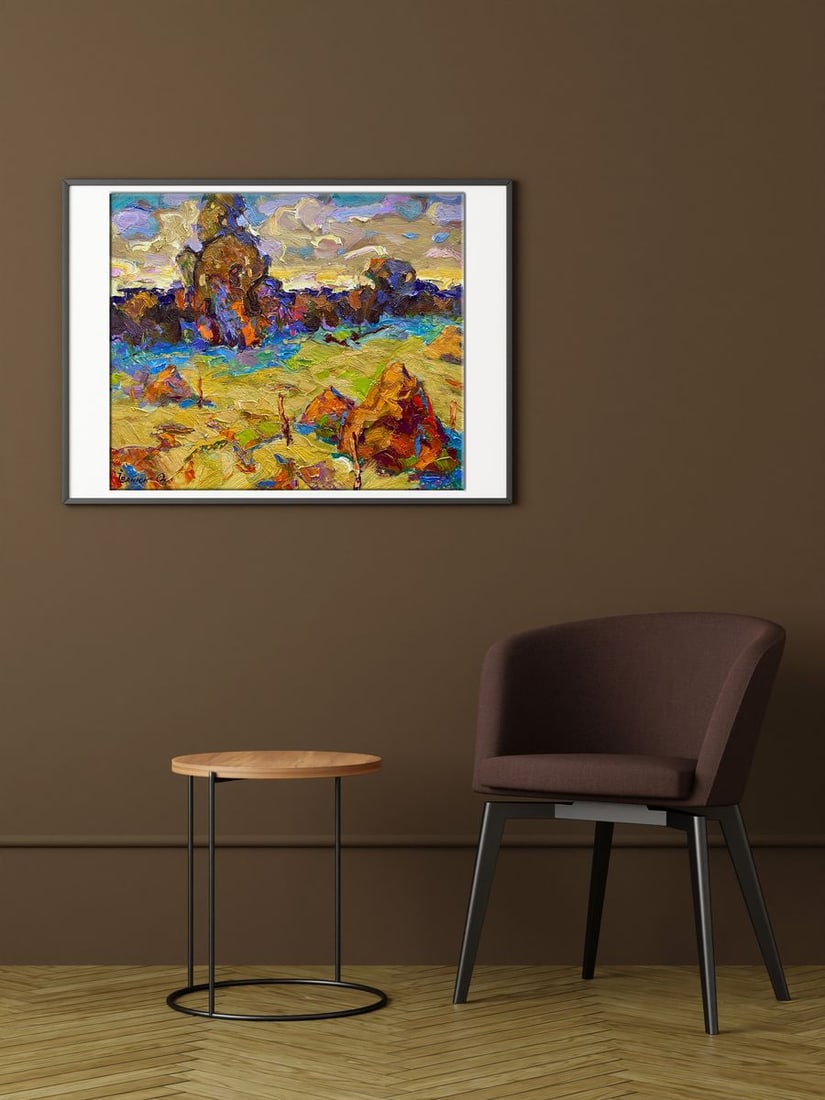 Oil painting Autumn steppe Alex Kalenyuk - 3