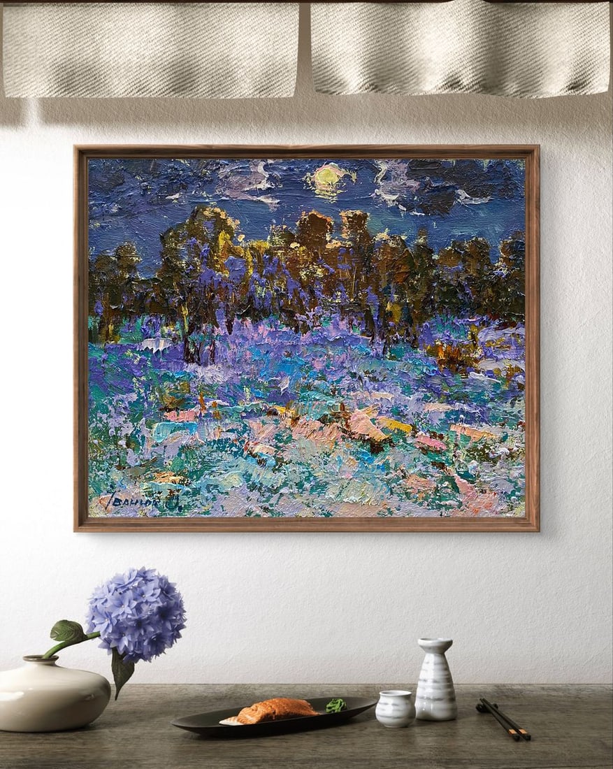 Oil painting Moonlit night Alex Kalenyuk - 3