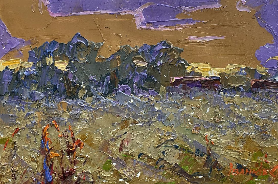 Oil painting In the steppes Alex Kalenyuk (1 of 8)