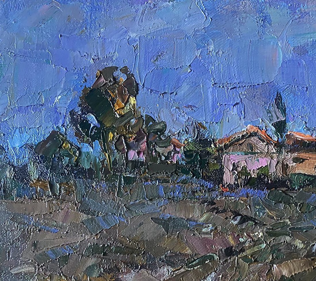 Oil painting Moon morning Alex Kalenyuk - 4