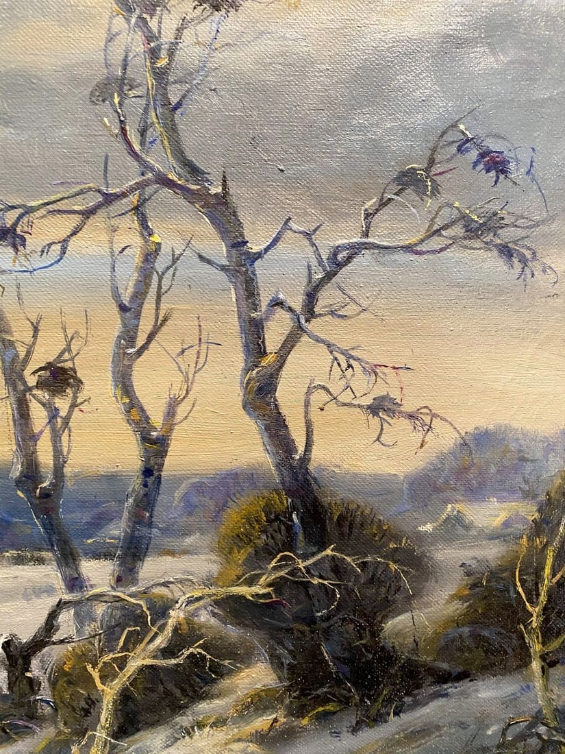 Oil painting March evening Litvinov Oleg Arkad'yevich - 4